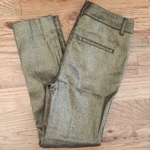 White House Black Market Men's Shimmering Gold Pants